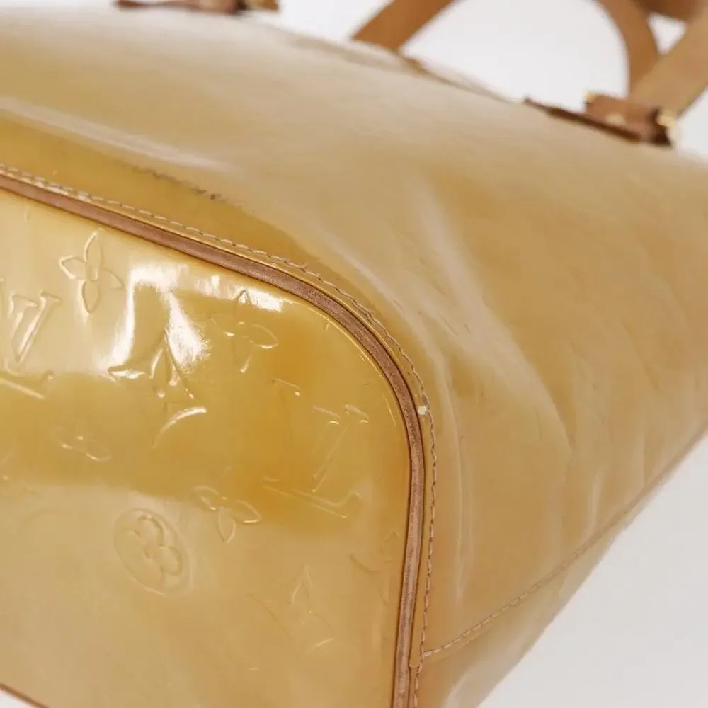 Louis Vuitton Monogram Vernis Houston Handbag Beige